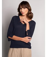 Celtic & Co. Women's Fine Knit Merino V-Neck Sweater