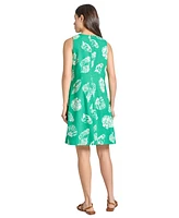 Jones New York Petite Sleeveless Printed V-Neck Dress
