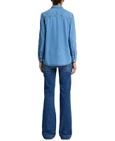 7 For All Mankind Women's Cotton Chambray Shirt