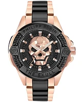 Philipp Plein Men's The Skull Two-Tone Bracelet Watch 44mm