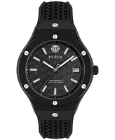 Philipp Plein Men's Underdog Black Silicone Strap Watch 44mm