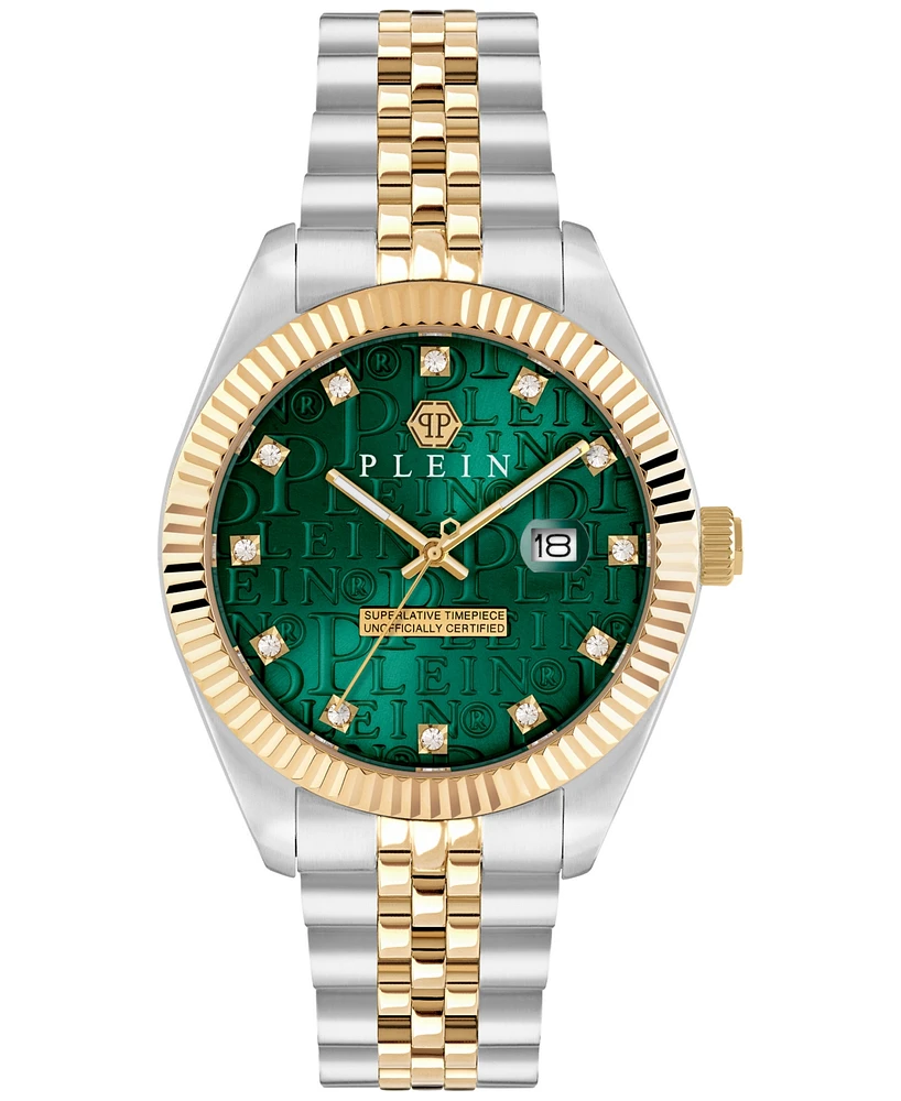 Philipp Plein Men's Date Superlative Two-Tone Stainless Steel Bracelet Watch 41mm