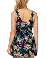 Island Escape Women's Magnolia Printed Swim Dress, Exclusively at Macy's