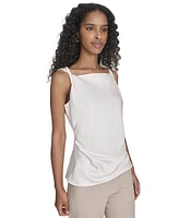 Calvin Klein Petite Solid Sleeveless Blouse