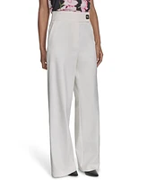 Calvin Klein Petite Mid-Rise Wide-Leg Pants