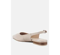 Hocane Real Suede Leather Slingback Sandals