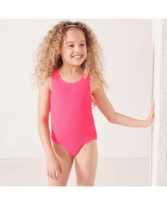 Lands' End Girls Slim Chlorine Resistant Racerback One Piece Swimsuit