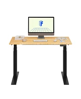 Flexispot E7-commercial W Electric Adjustable Standing Desk, Bamboo Top
