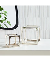 Cubist Sculptures, Set Of 2