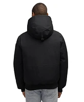 Pajar Men's Men s Pine Bomber with Fixed Hood and Detachable Faux Fur Trim