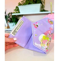 Packed Party Shellebrate Confetti Wallet, Cute Bifold Multi Card Organizer and Coin Purse With Gold Zipper for Women, Perfect Accessory For A Ladies P