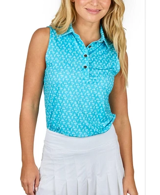 Kenny Flowers Women's Sleeveless Golf Polo