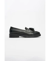 Milly Leather Tassel Loafers