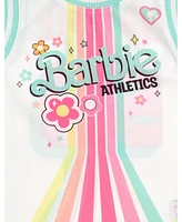 Barbie Toddler Girls Jersey Athletic Tank Top and Shorts Outfit Set