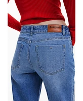 Desigual Women's Straight jeans with patches