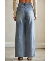Crescent Women's Danica Front Tie Denim Pants