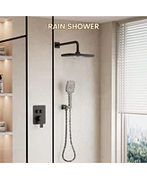 Casainc Pressure-balanced Valve Included All-In-One Kit with Rough In-Valve Thermostatic Shower System