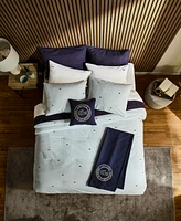 Lacoste Home Pinstripe Croc Cotton 3-Pc. Comforter Set