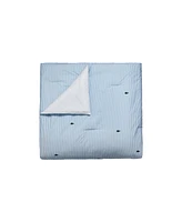Lacoste Home Pinstripe Croc Cotton -Pc. Comforter Set