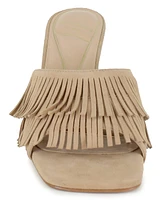 Kenneth Cole New York Women's Darby Fringe Slip On Dress Sandals