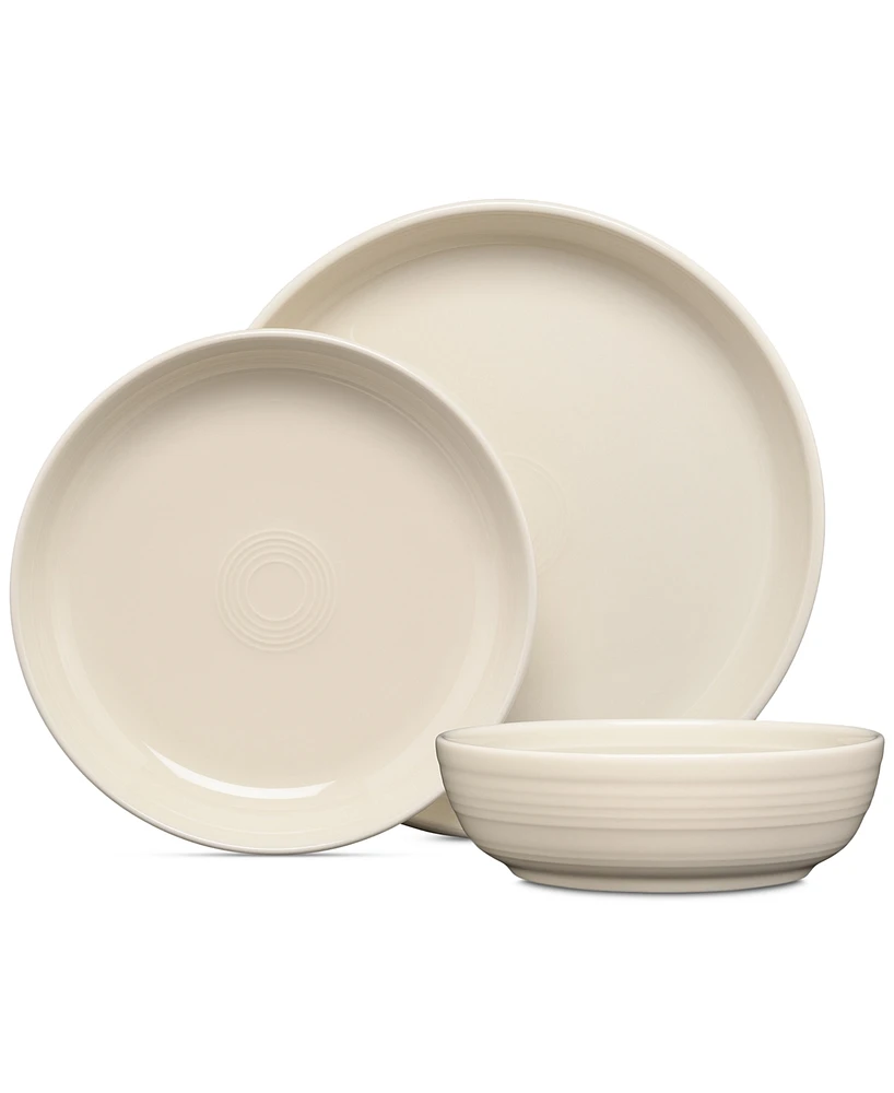 Fiesta Linen Bistro Coupe Bowl 3 Pc. Place Setting