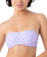 Roxy Juniors' Sunshine State Of Mind Reversible Bandeau Bikini Top