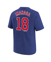 Nike Big Boys and Girls Shota Imanaga Royal Chicago Cubs 2025 Mlb World Tour: Tokyo Series Name Number T-Shirt