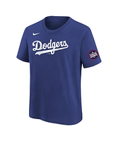 Nike Big Boys and Girls Yoshinobu Yamamoto Royal Los Angeles Dodgers 2025 Mlb World Tour: Tokyo Series Name Number T-Shirt