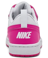 Nike Little Girls Court Borough Low Recraft Fastening Strap Casual Sneakers from Finish Line