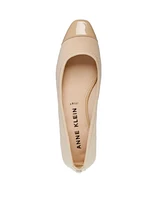 Anne Klein Women's Carlie Almond Toe Ballet Flats