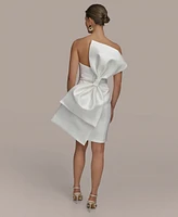 Donna Karan New York Women's Sweetheart-Neck Bow-Trim Dress