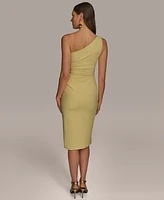 Donna Karan New York Women's Asymmetric-Neck Sheath Dress