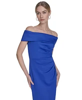 Eliza J Women's High-Low Off-The-Shoulder Gown