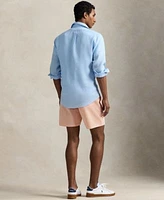 Polo Ralph Lauren Mens Linen Shirt Madras Logo Jersey T Shirt Swim Trunks Leather Sneakers