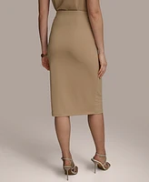 Donna Karan New York Women's Brushstroke-Print Pencil Skirt