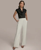 Donna Karan New York Women's Pleated Wide-Leg Pants