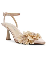 Betsey Johnson Women's Susie Flower Pointed Toe Pumps