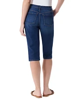 Gloria Vanderbilt Petite Dalia Seamed Straight-Leg Denim Skimmer Jeans