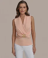 Donna Karan New York Women's Hardware-Trim Top