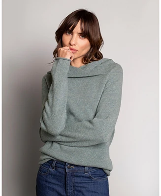 Celtic & Co. Women's Collared Slouch Neck Sweater