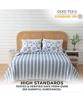 Linery & Co. Nautical Microfiber Quilt Set With Shams