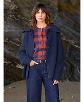 Celtic & Co. Women's Sailor Collar Longline Cardigan
