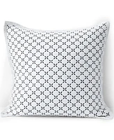 Lands' End Embroidered Diamond Double Voile Sham