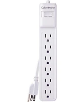 6 Outlet Surge Protector - White