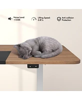 55 Inch Electric Standing Desk Adjustable with Cable Management Hole