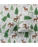 Linery & Co. Christmas Trees Microfiber Quilt Set With Shams