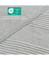 Linery & Co. Cotton Blend Jersey Knit Channel Stitch Quilt Set