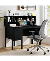 48 Inch Computer Desk with Drawers Power Outlets