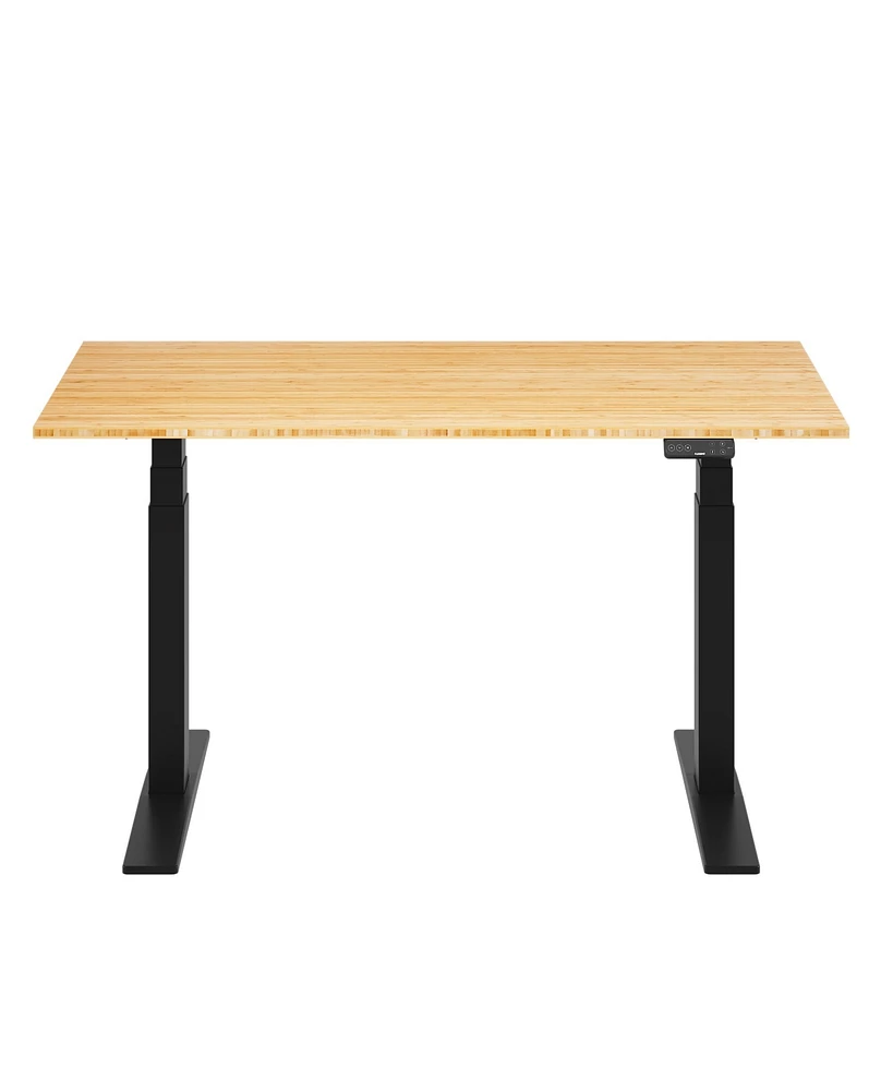 Flexispot E7-commercial W Electric Adjustable Standing Desk, Bamboo Top