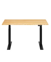 Flexispot E7-commercial W Electric Adjustable Standing Desk, Bamboo Top